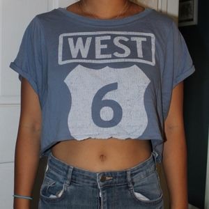 West 6 crop top